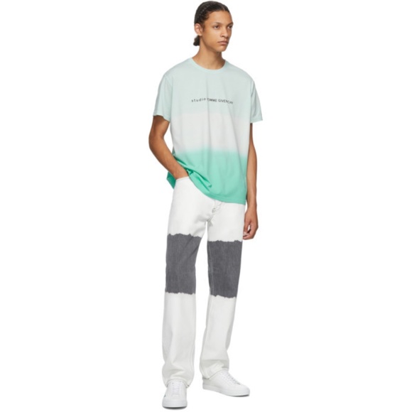 Givenchy Gradient Studio Logo T-shirt Mint Green - Picture 8 of 8
